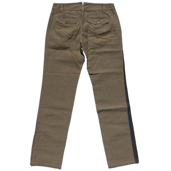 MIK CIRE By Eric Kim Side Stripe Straight Leg Pants Men 32 Canvas Twill Brown - Picture 2 of 5